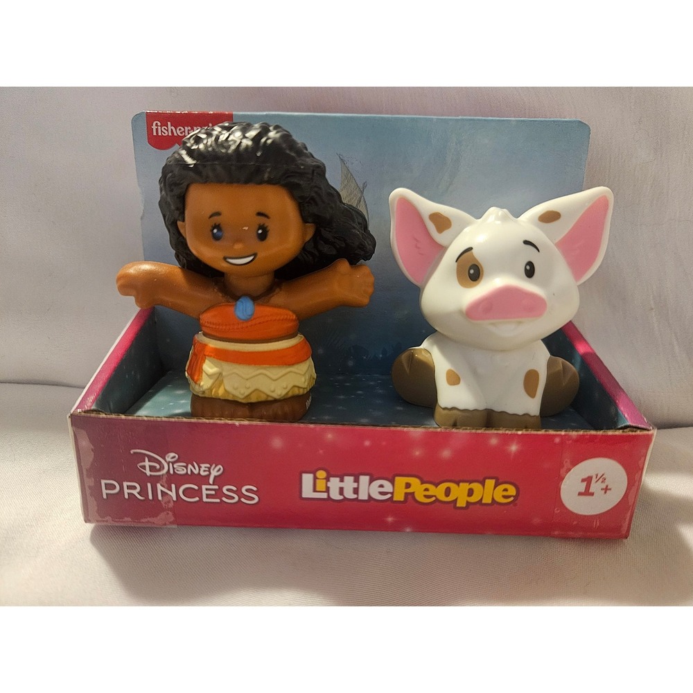 Fisher Price Little People Disney Princess Moana & Pua Figure Set NEW IN BOX
